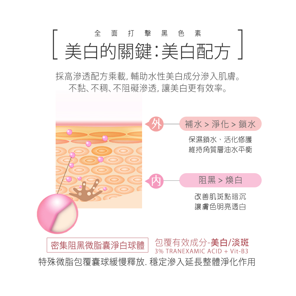 傳明酸淨透美白乳液 乳液 乳霜 所有產品 MOMUS簡約保養