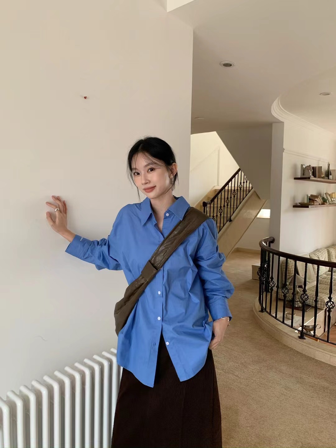 AU24 [本期推薦♡ིྀ]緩存美好 刺繡棉質襯衫(3colors)