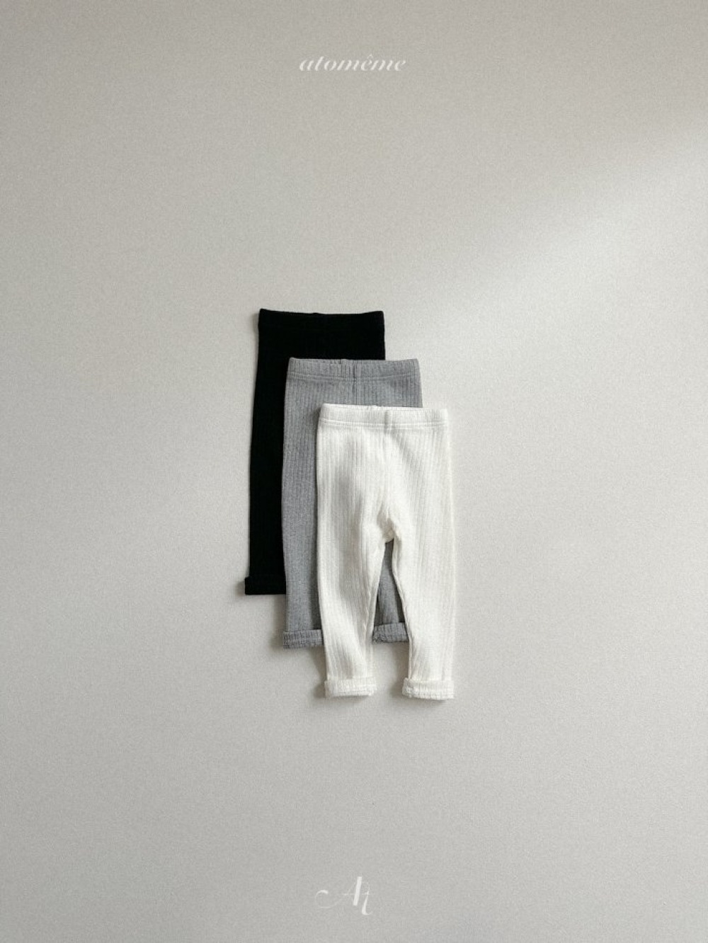 Atomeme21｜(70cm-110cm) 羅紋內搭褲