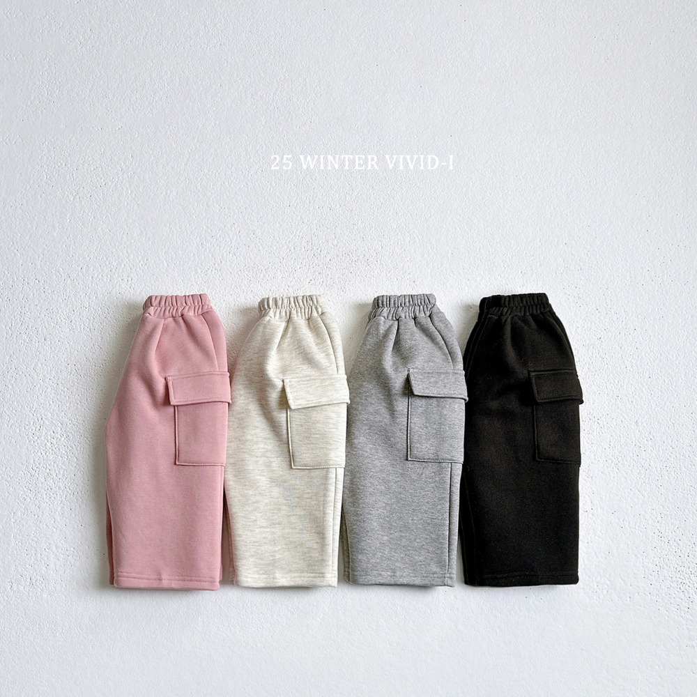 vivid14｜(78cm-125cm) 口袋工裝棉褲