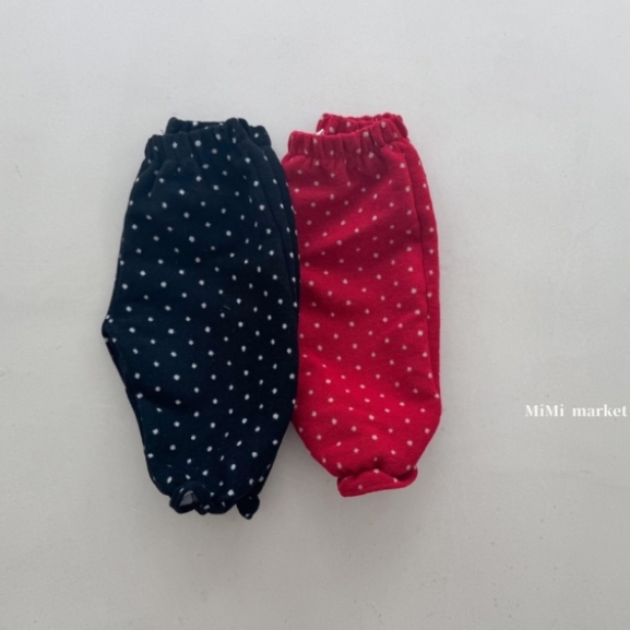 mimi market23 (65-85cm)  點點絨毛縮腳褲