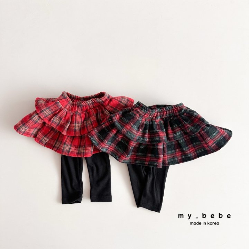 my_bebe45｜(-12m-7y)  百搭格紋褲裙