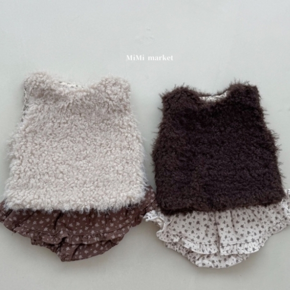 mimi market15 (65-85cm)  毛茸茸馬甲背心