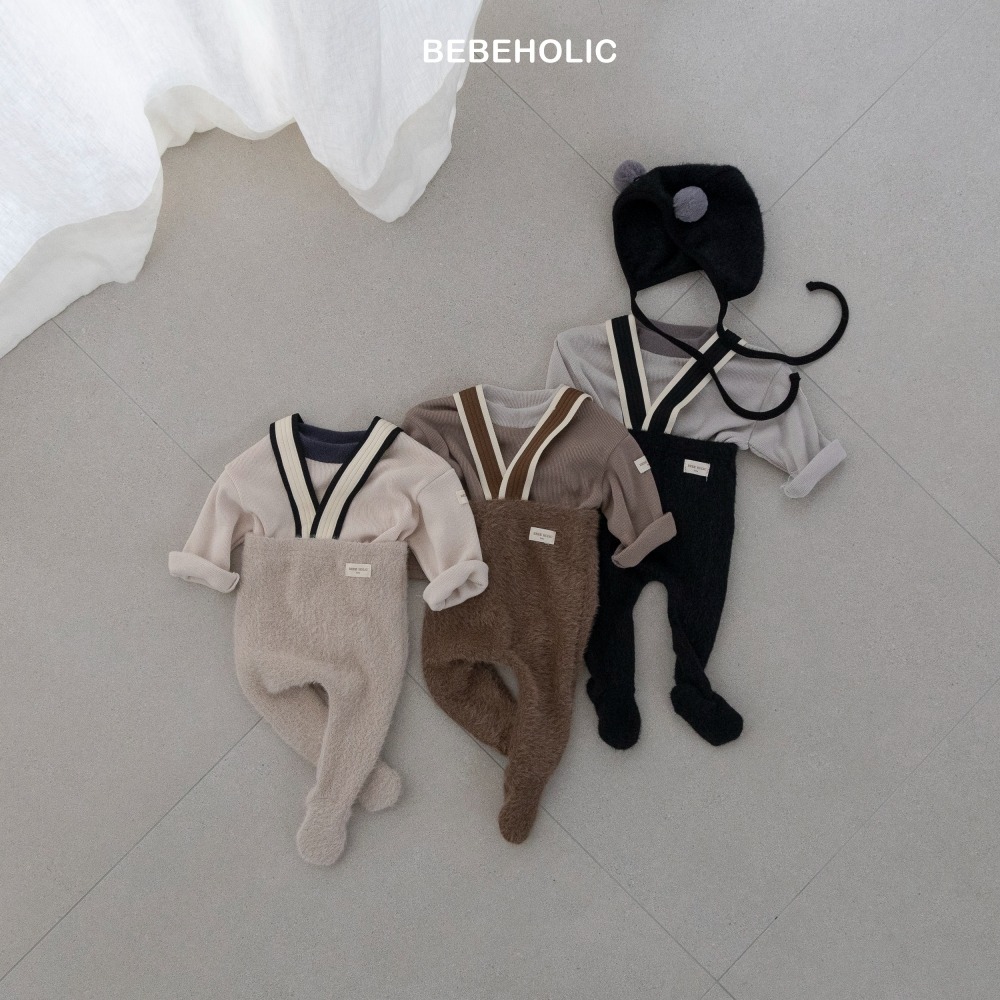 Bebe holic36｜(3m-18m) 吊帶刷毛褲襪