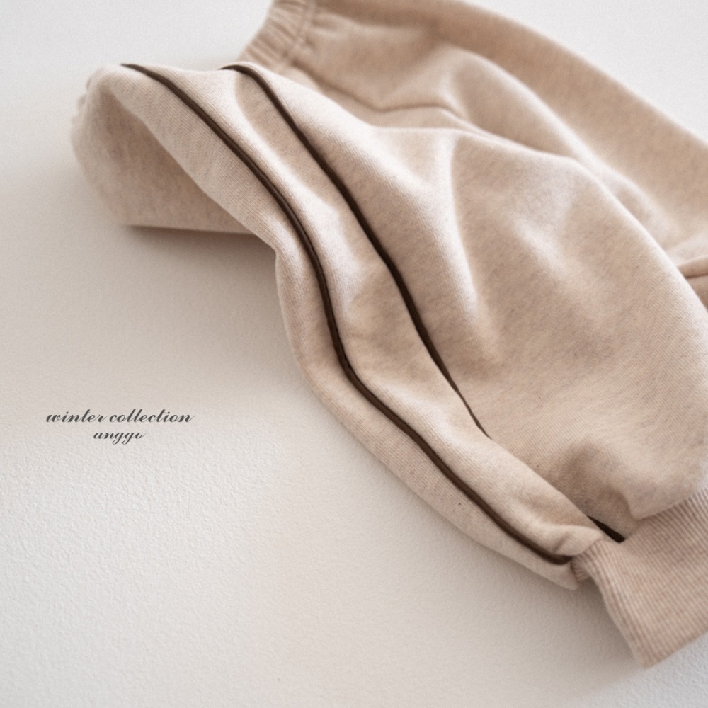 anggo22｜(75cm-120cm) 線條休閒縮口褲