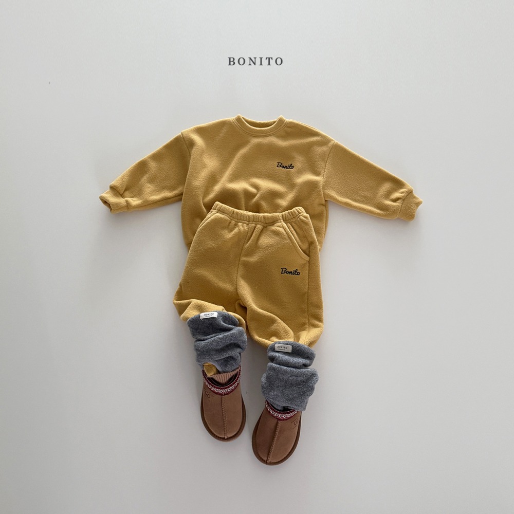 Bonito47|(75cm-125cm) logo刷絨休閒套裝13