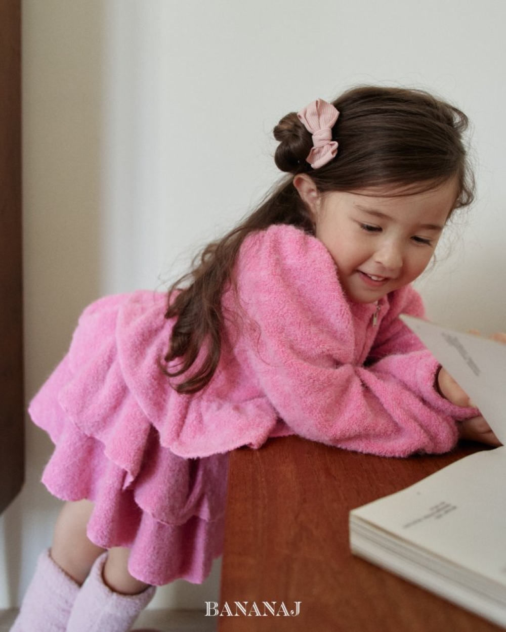 BANANAJ33｜(83-127cm)  氣質荷葉裙擺上衣外套