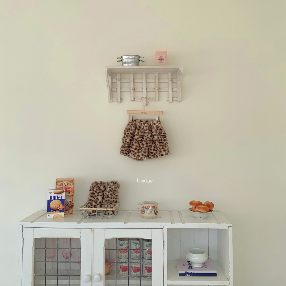 Fondue 05｜(75cm-110cm)  豹紋絨毛短褲