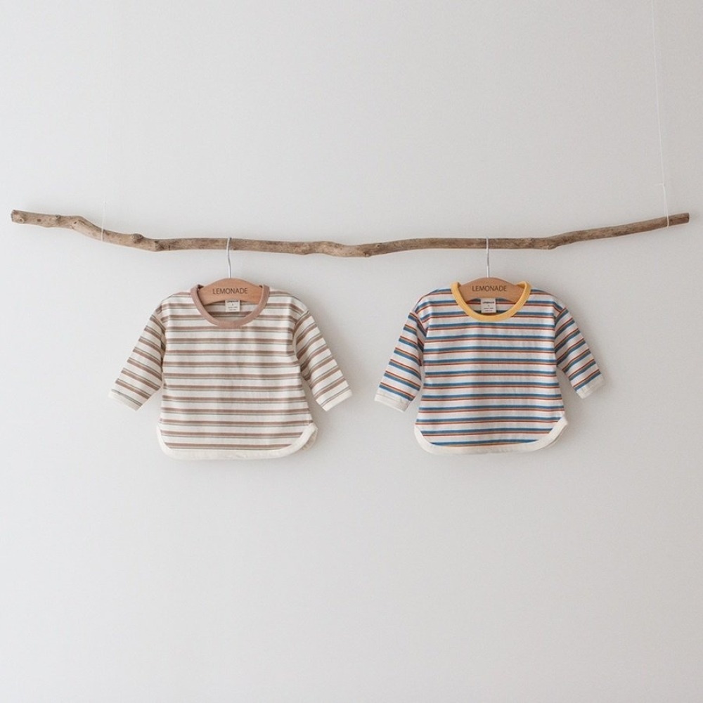 LEMONADE11｜(55cm-85cm) 2色撞色條紋上衣