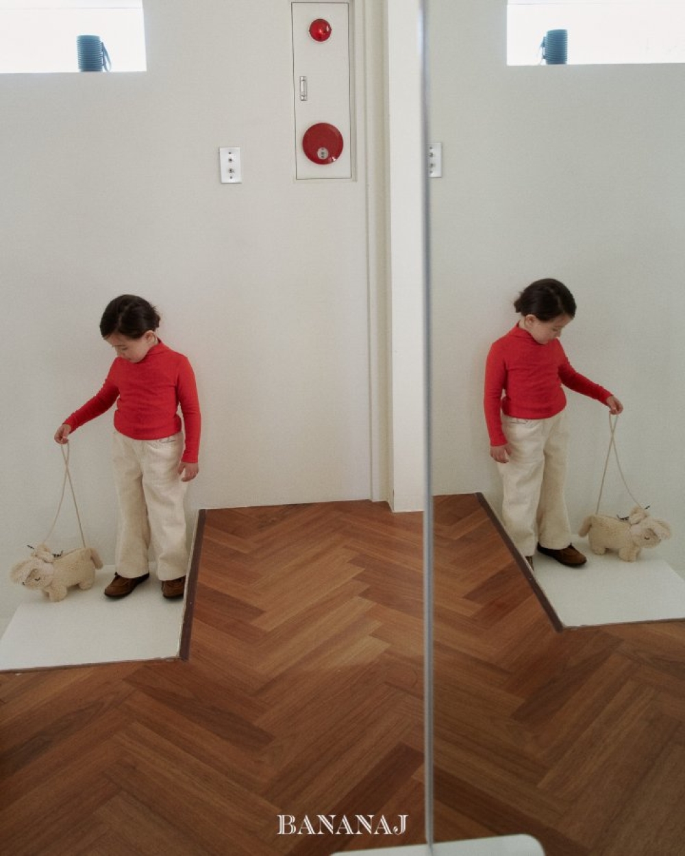 BANANAJ49｜(83-127cm)  簡約素色高領上衣