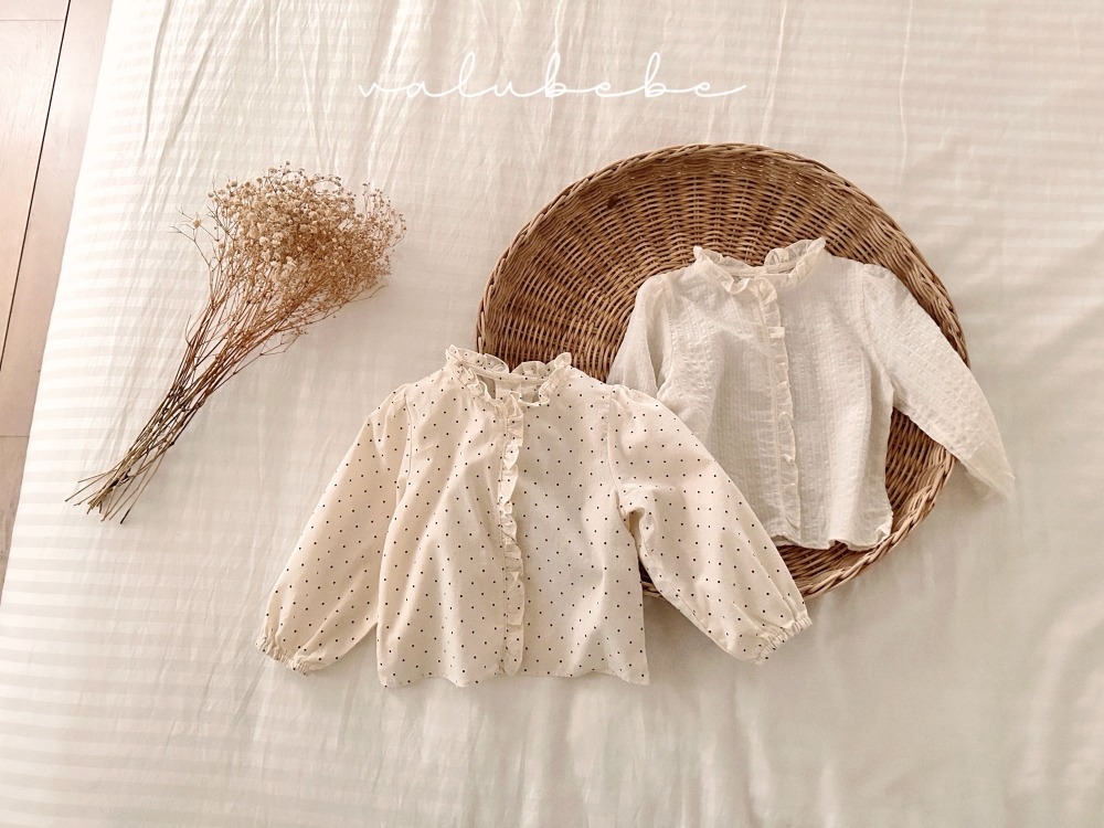 Valubebe68｜(65-90) 荷葉花邊襯衫