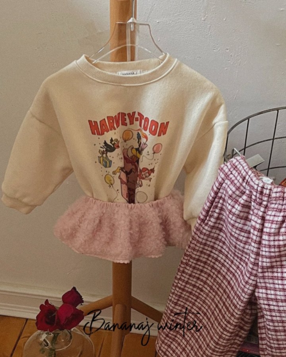 BANANAJ50｜(83-127cm)  甜蜜蛋糕圖上衣