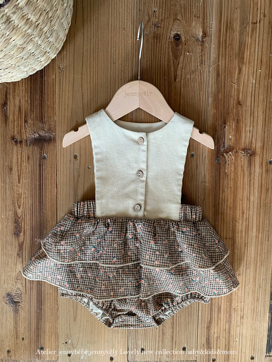 JE 615｜(73-100cm)  蛋糕裙連身包屁衣