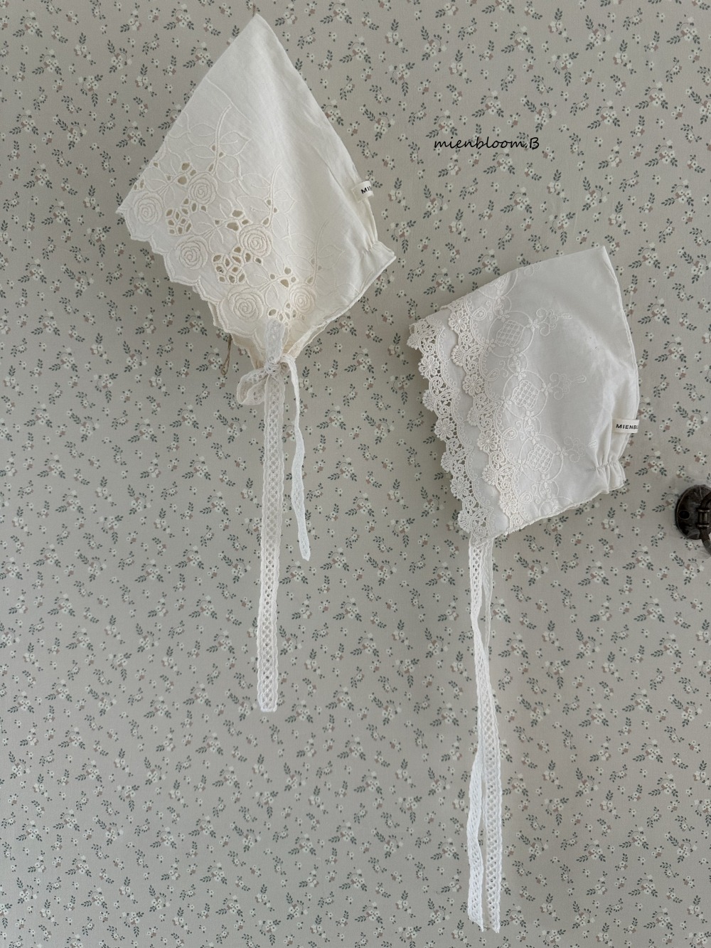 Bloom.b10｜(bebe) 蕾絲綁帶帽