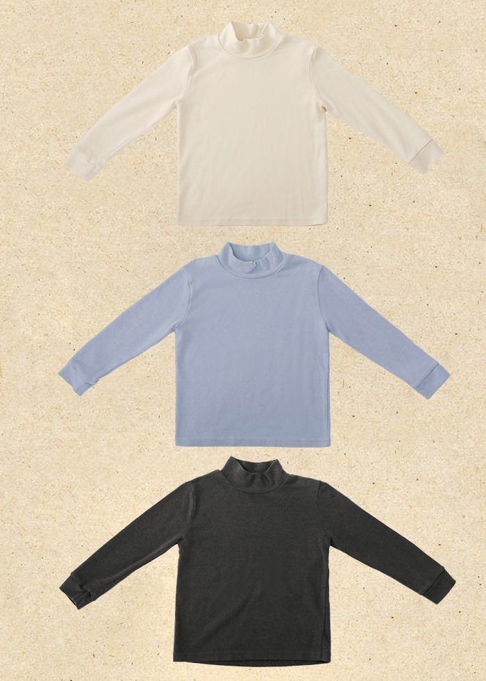 Bien A Bien16｜(90cm-130cm) 柔軟中高領上衣