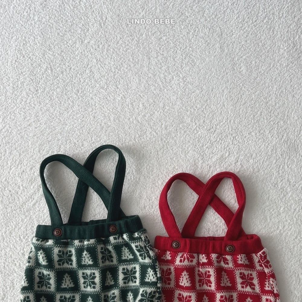 Lindo17｜(3m-18m) 雪花吊帶包屁褲