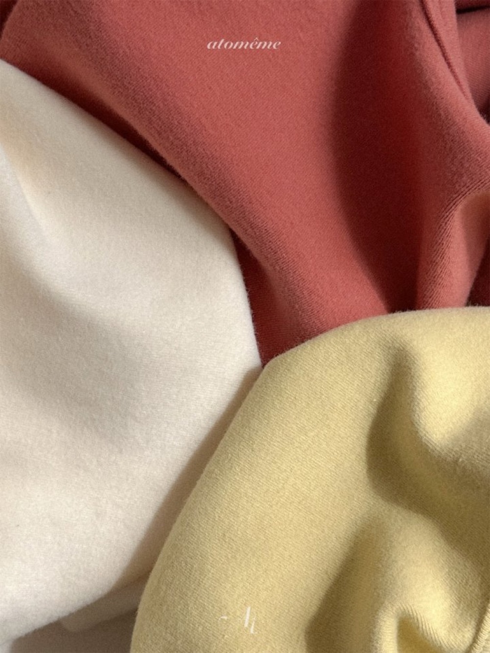 Atomeme32｜(70cm-110cm) 後開衩素面小標上衣