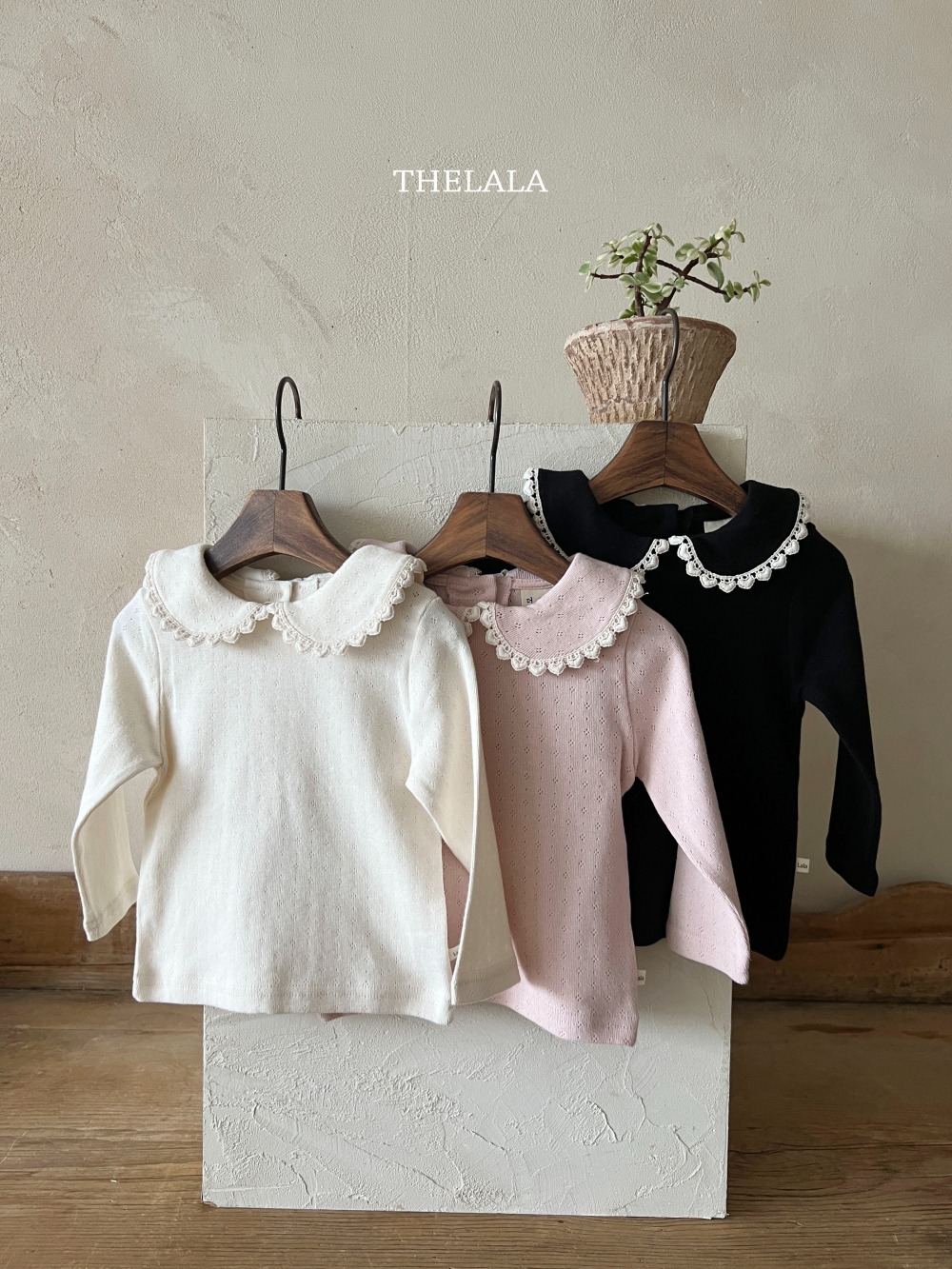 thelala64｜ (1y-6y) 花瓣圓領上衣