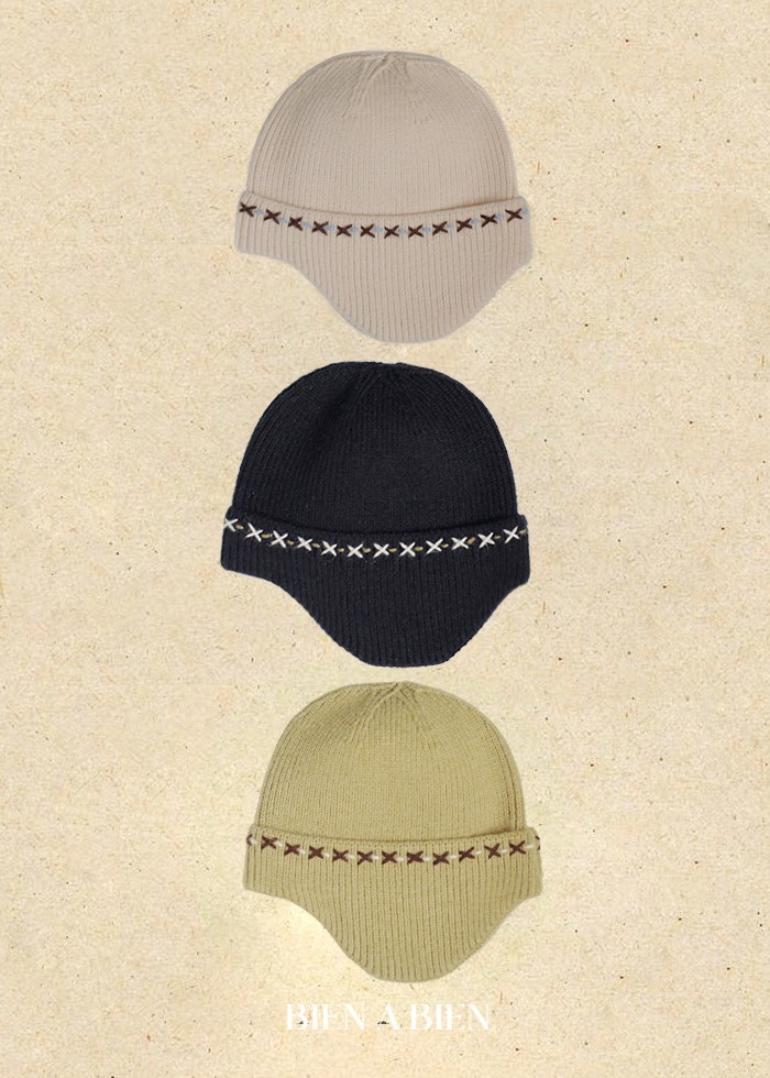 Bien A Bien12｜(90cm-130cm) 護耳針織毛帽
