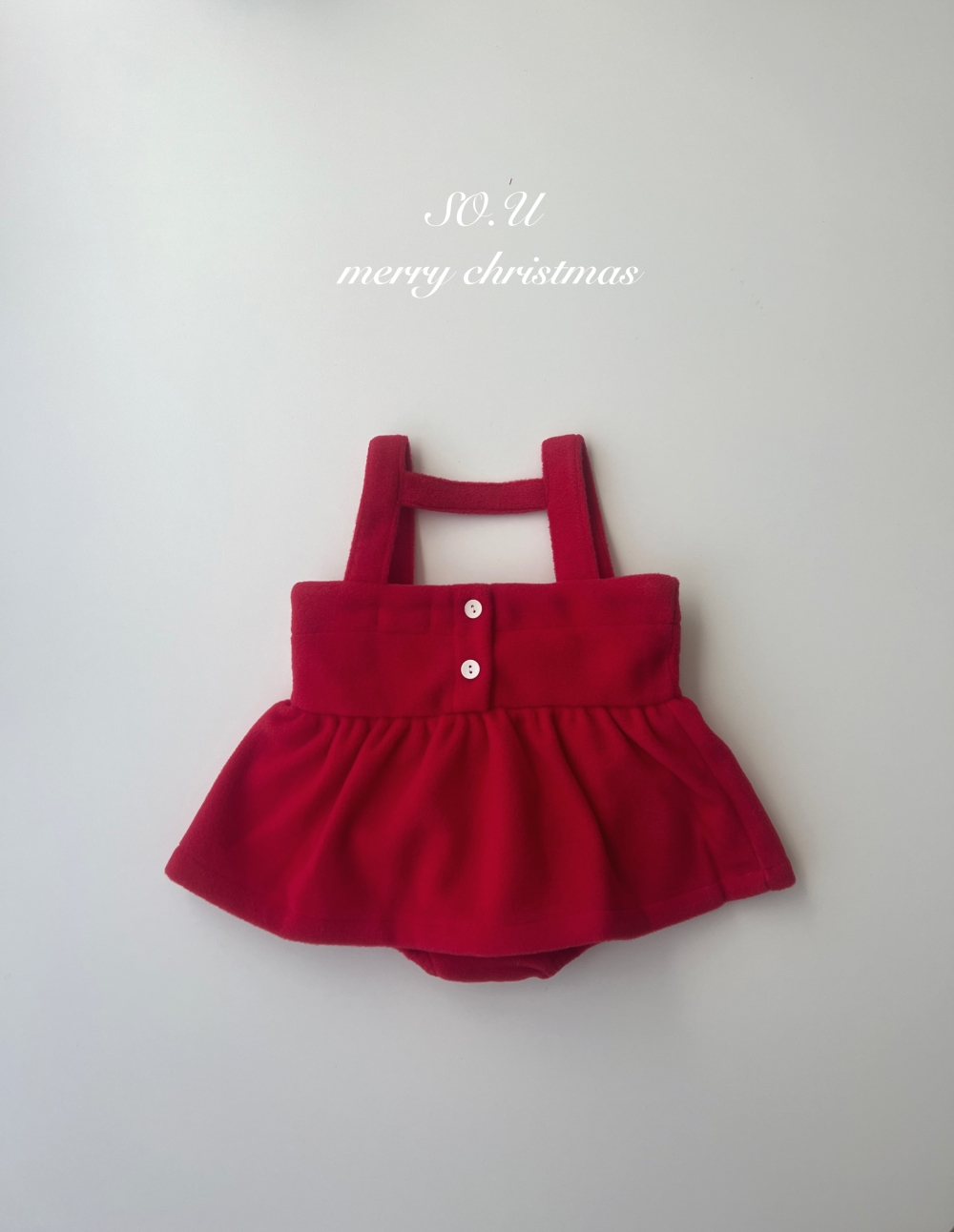 SO.U16｜(12m-18)  蝴蝶結吊帶包屁裙