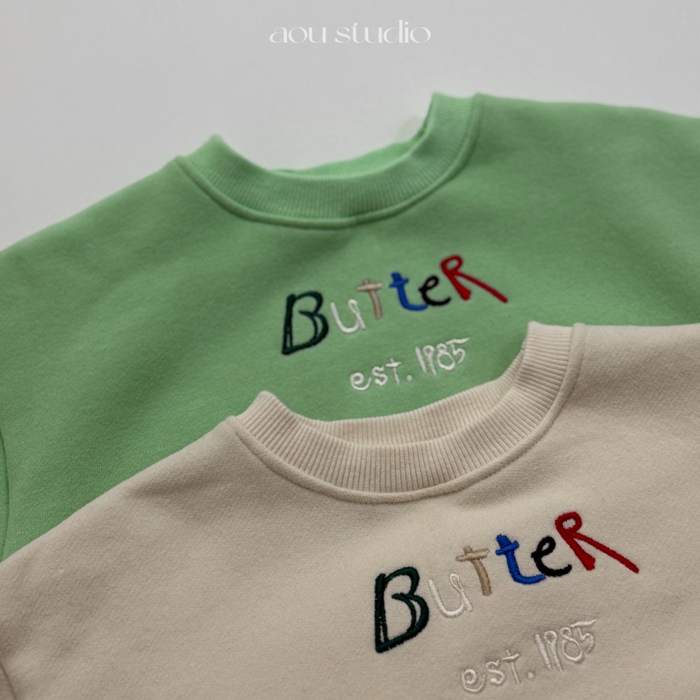 Aou 09｜ (70cm-110cm) 英字刺繡上衣