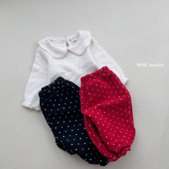 mimi market23 (65-85cm) 點點絨毛縮腳褲3