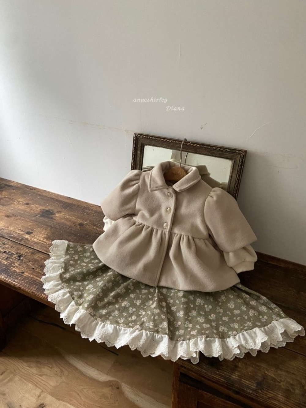 Anne Shirley09｜(3y-6y) 2色法式碎花蕾絲長裙