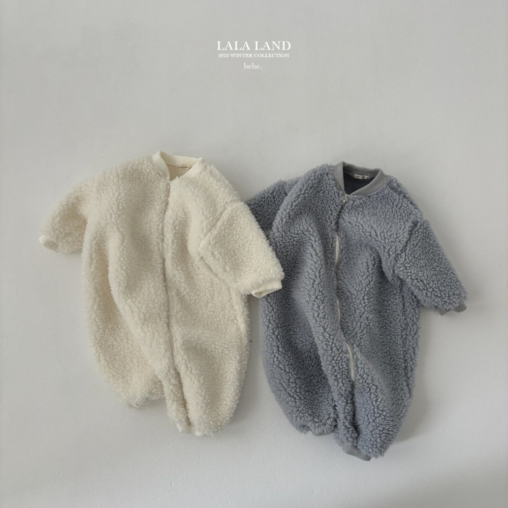 lala land02｜(60cm-83cm) 2色保暖刷毛拉鍊連身衣