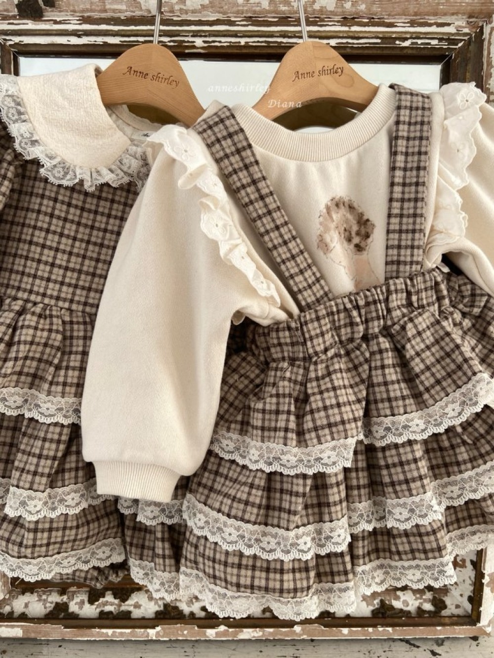 Anne Shirley23｜(3m-20m) 1色法式小寶寶蕾絲休閒上衣