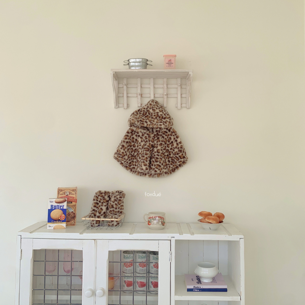 Fondue 06｜(75cm-120cm)  豹紋連帽斗篷