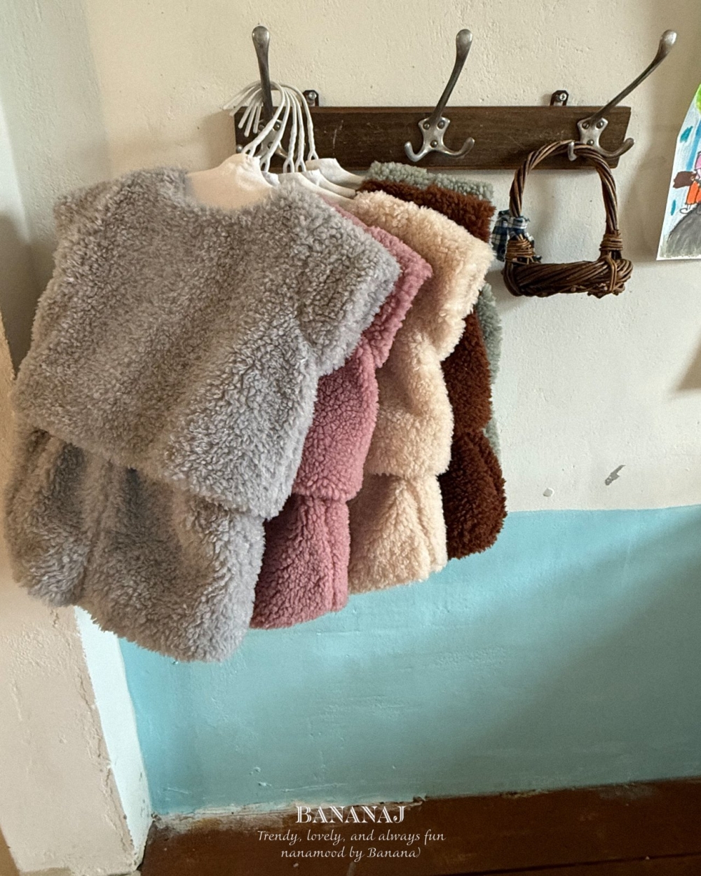 BANANAJ16｜(83-127cm) 拉布布毛絨兩面穿套裝