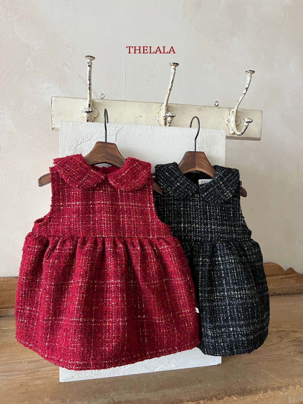 thelala04｜ (1y-6y) 圓領小香風洋裝