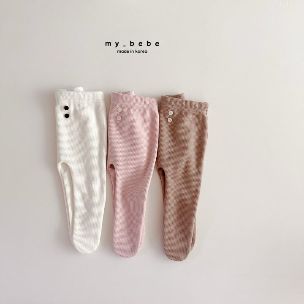 my_bebe26｜(-6m-12m-) 素面內刷毛褲襪