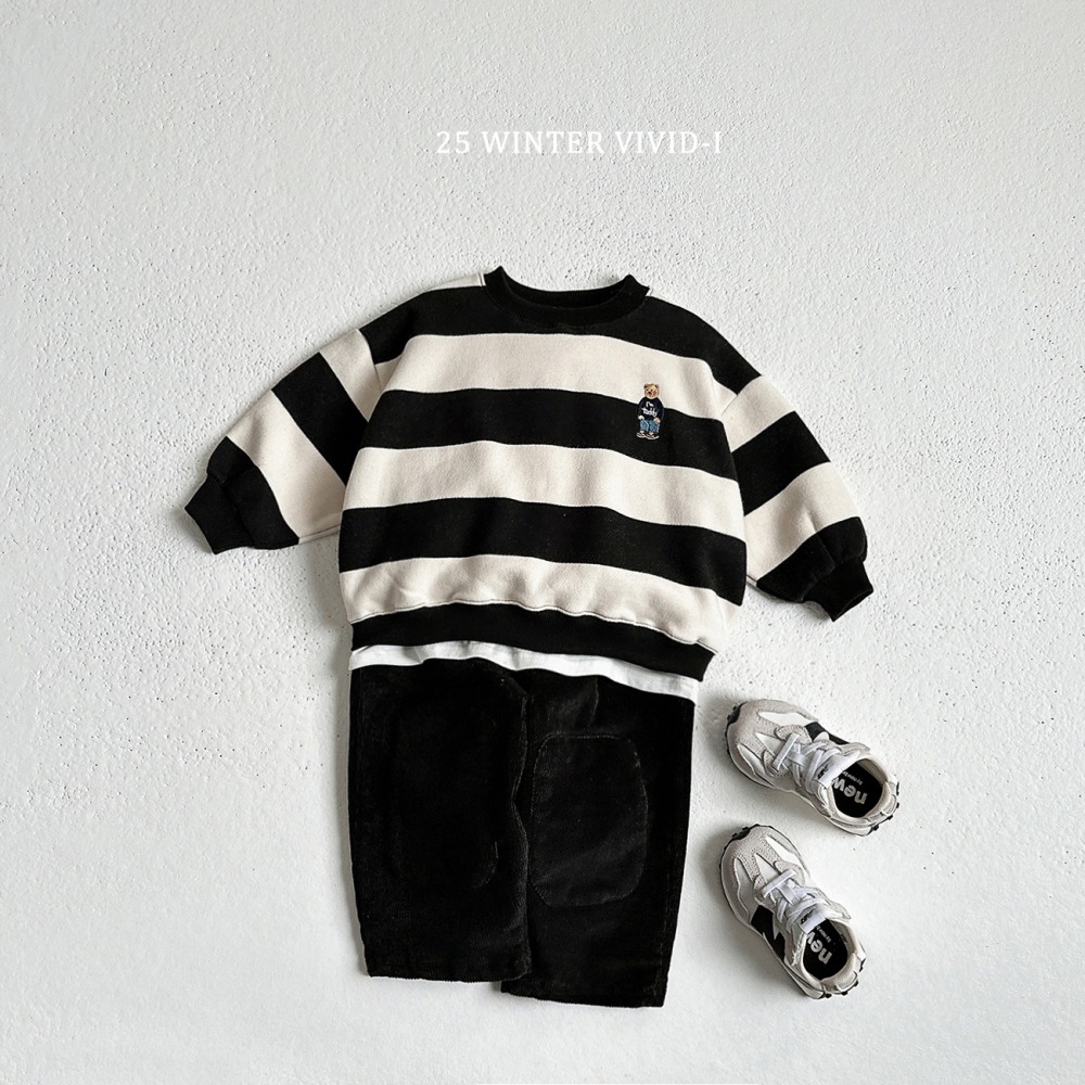 vivid49|(78cm-125cm) 小熊條紋休閒上衣14