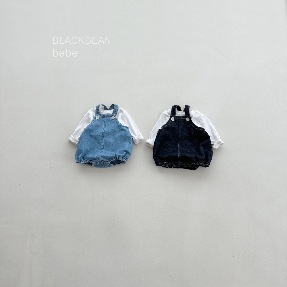 BLACK BEAN11｜(3m-18m) 牛仔吊帶包屁褲套裝