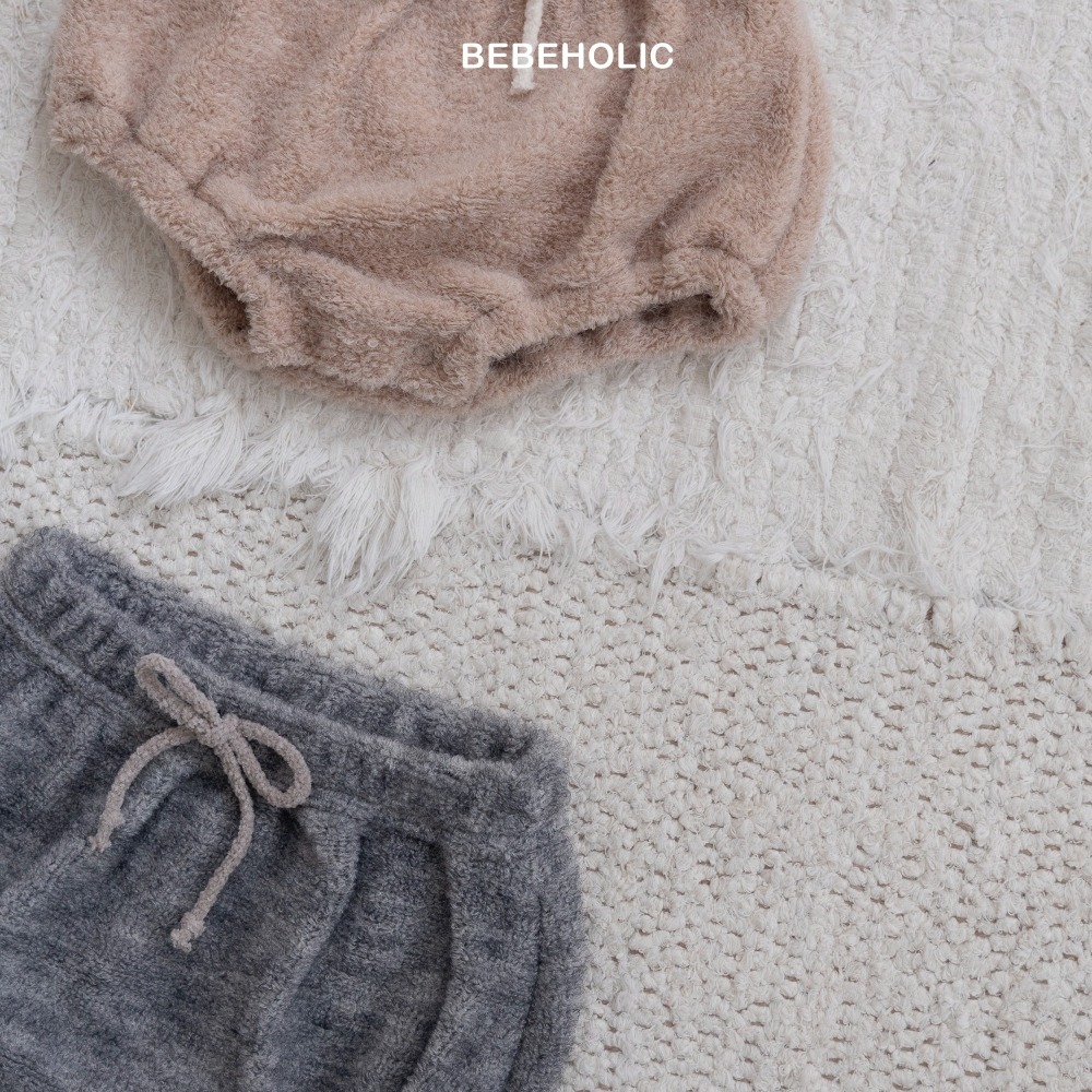 Bebe holic26｜(3m-18m) 刷毛抽繩燈籠褲