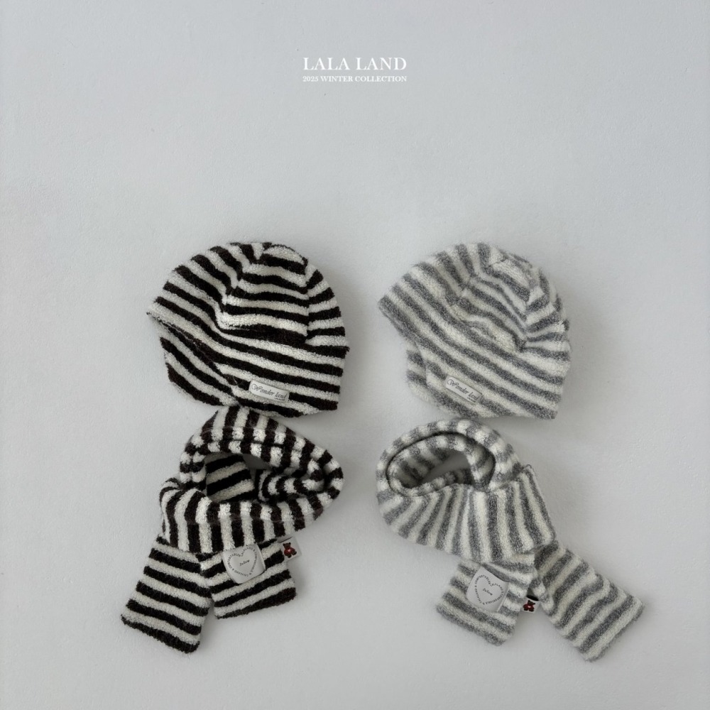 lala land47｜(free) 2色條紋保暖圍巾