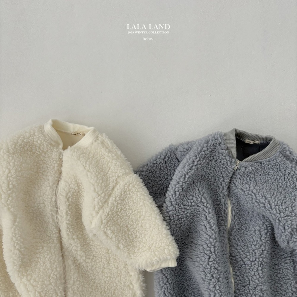 lala land02｜(60cm-83cm) 2色保暖刷毛拉鍊連身衣