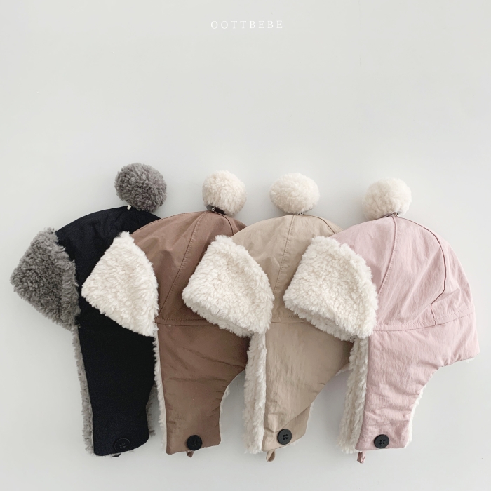Oottbebe45｜(1-5y  50cm) 毛球造型追雪帽