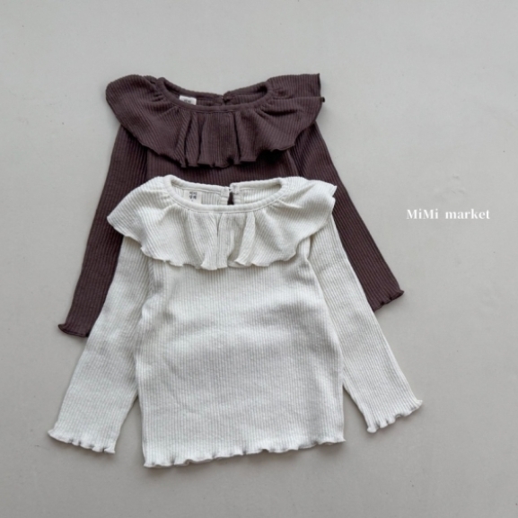 mimi market05 (65-85cm)  荷葉翻領上衣