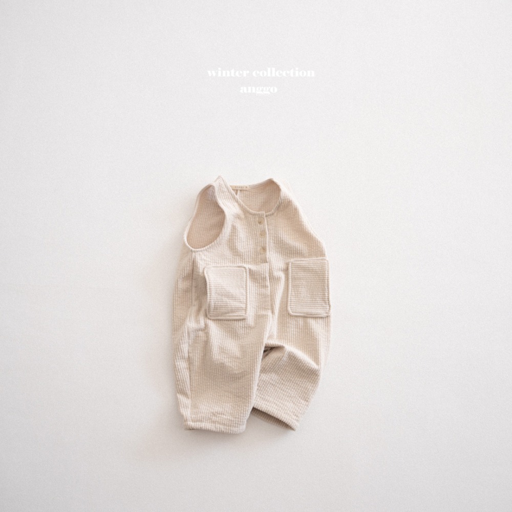 anggo29｜(75cm-120cm) 燈芯絨口袋連身褲