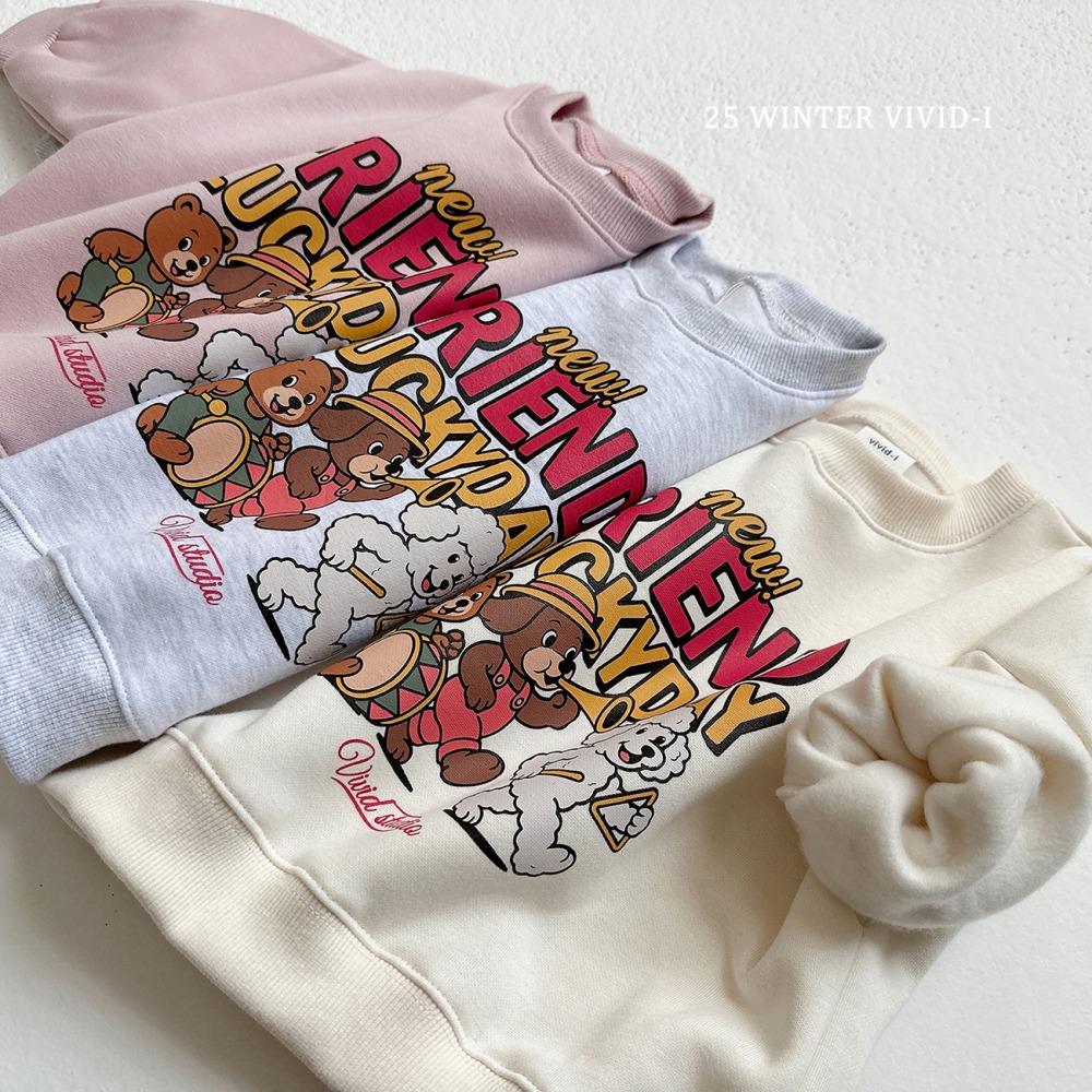 vivid45｜(78cm-125cm) 動物好朋友印花休閒上衣