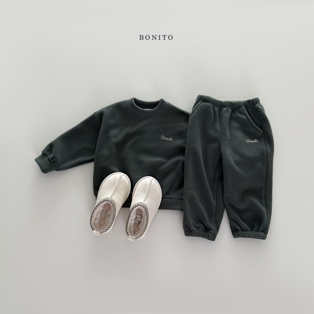 Bonito47|(75cm-125cm) logo刷絨休閒套裝9