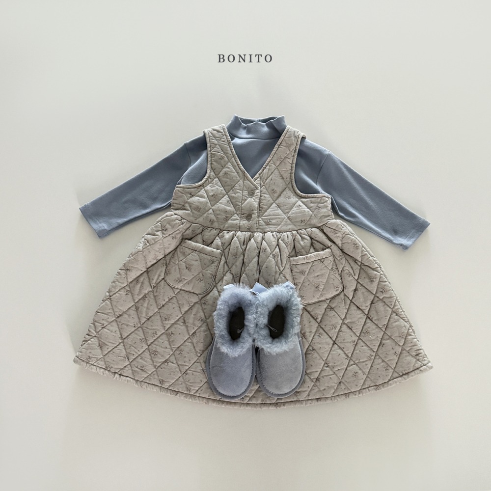 Bonito32|(75cm-125cm) 素面高領上衣11