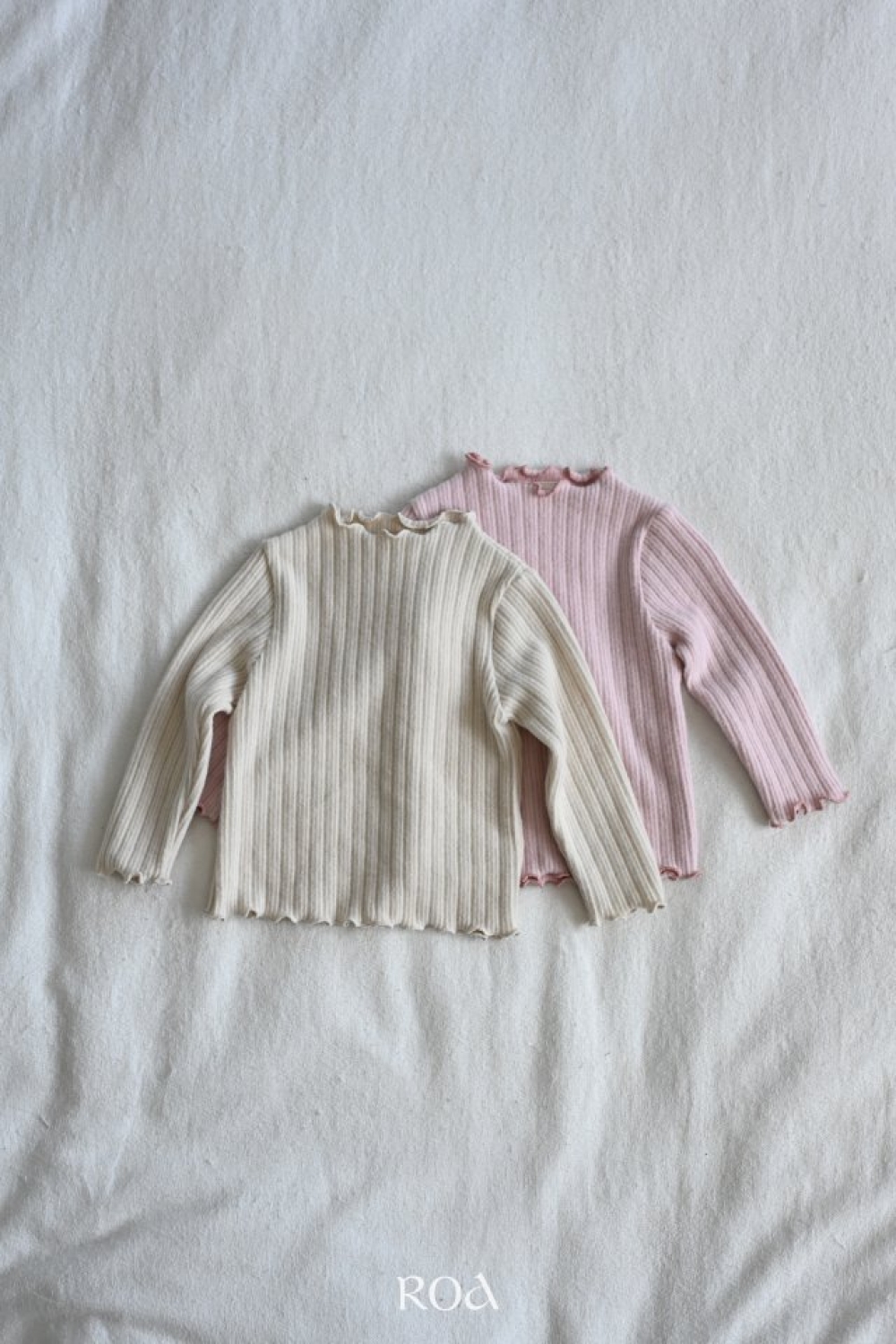 ROA26｜(80cm-120cm) 2色條紋素色上衣