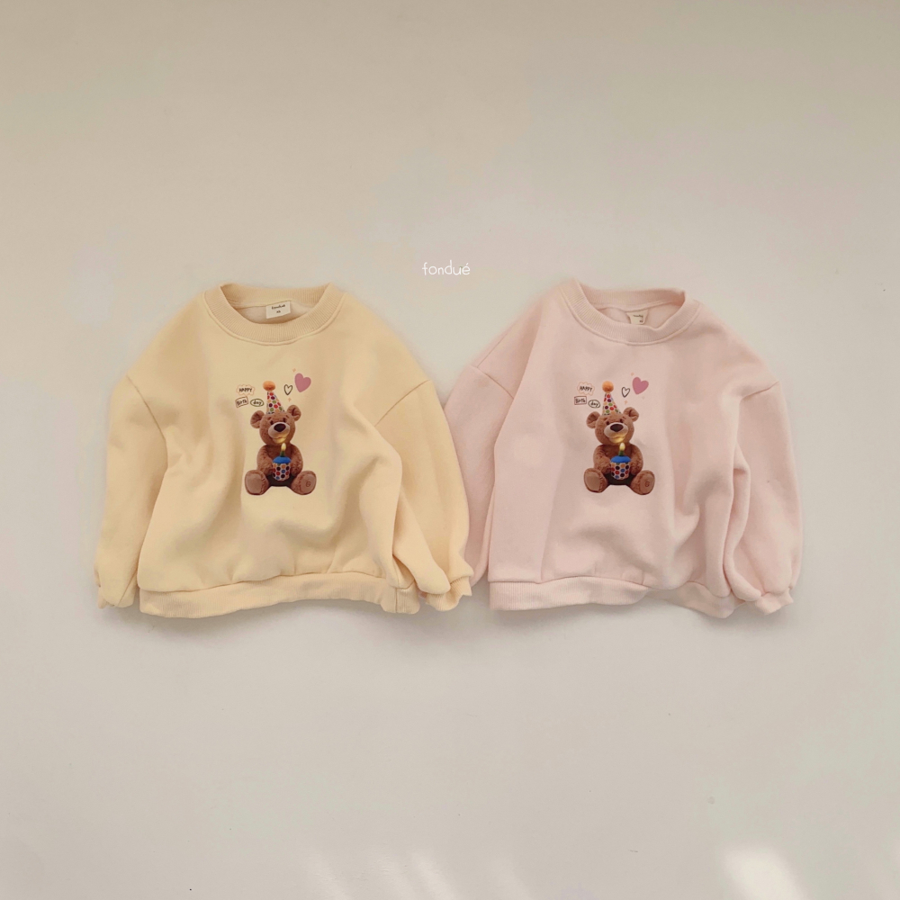 Fondue 15｜(75cm-120cm)  生日熊熊上衣