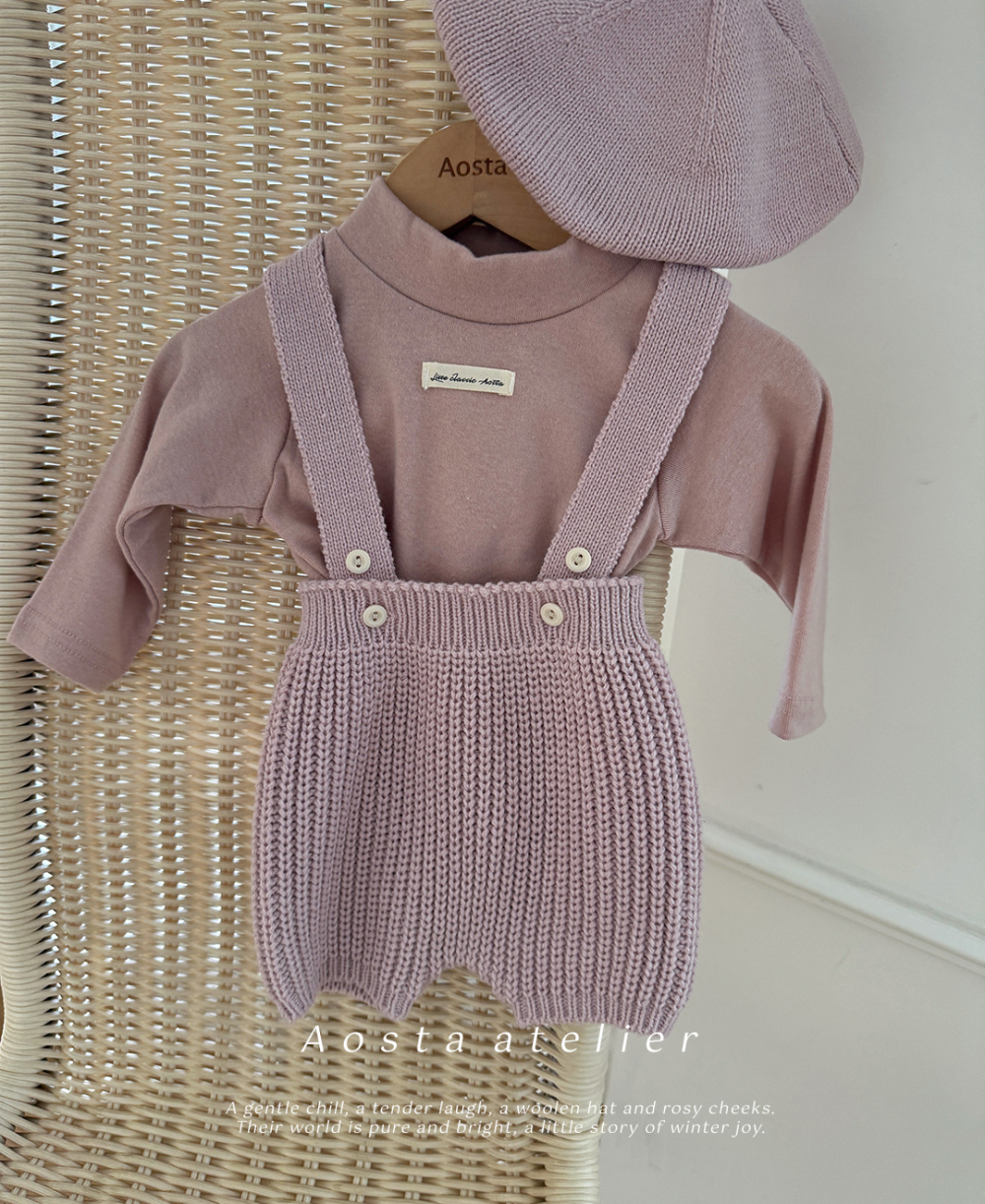AOSTA56|(6m-5y) 小標中高領上衣21