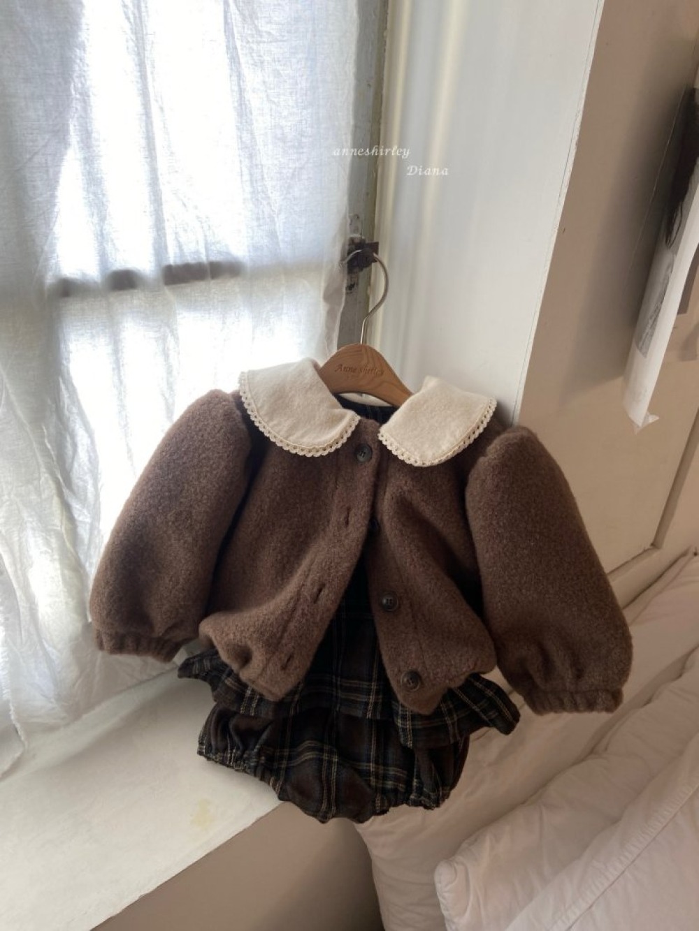 Anne Shirley12｜(3m-22m) 1色刷毛小兔耳朵開襟外套