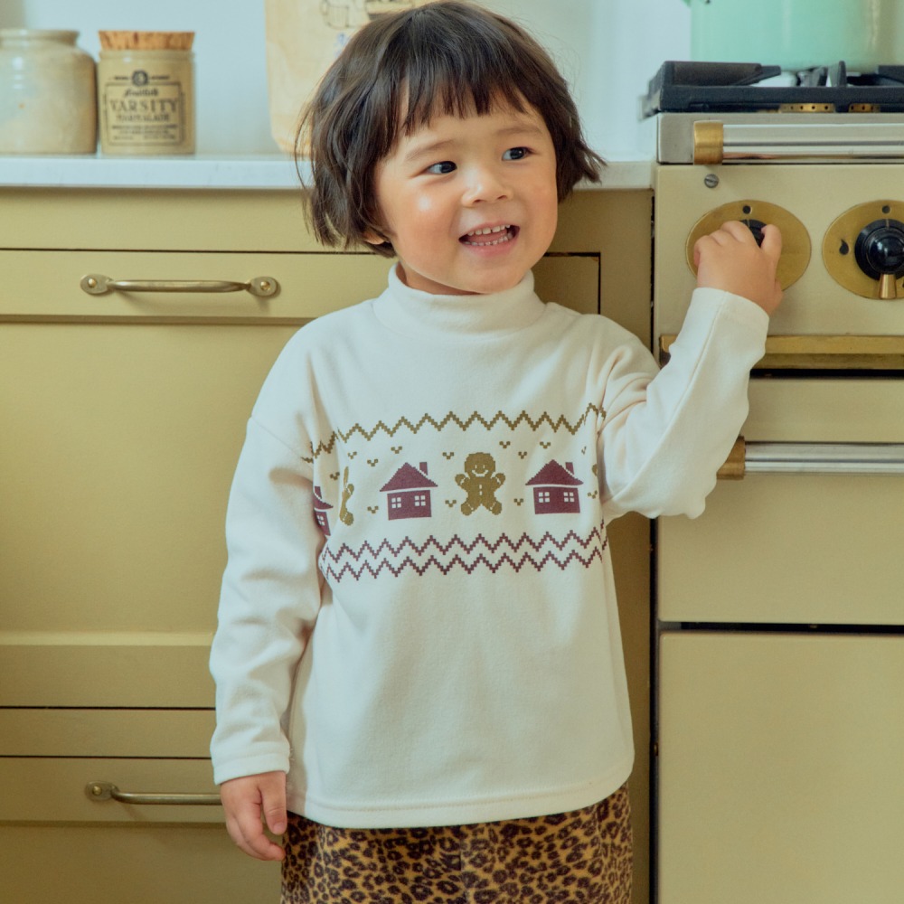 1st blue 12｜(80-118cm) 4色冬季印花上衣