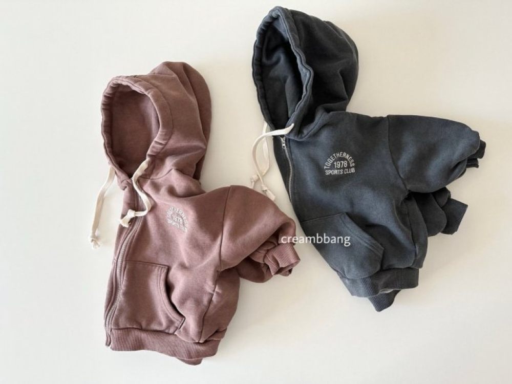 BANANAJ20｜(83-127cm)  刺繡加絨運動上衣外套